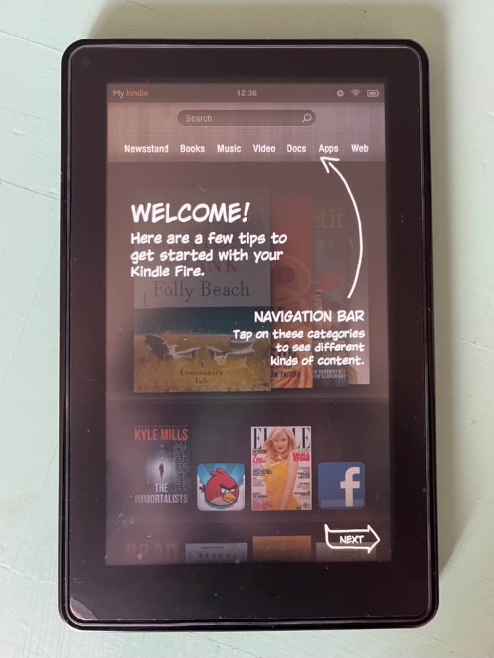1st Gen Kindle Fire Tablet - Black